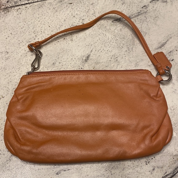 Coach metallic orange wristlet - Picture 2 of 6